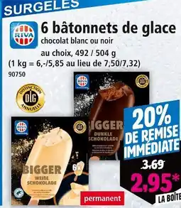 Norma RIVA 6 bâtonnets de glace offre
