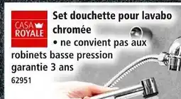 Norma CASA ROYALE Set douchette pour lavabo chromée offre