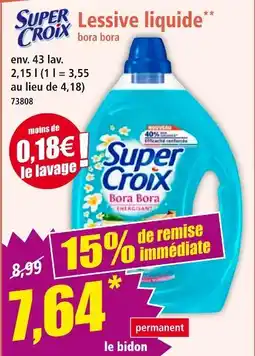 Norma Super Croix Lessive liquide offre