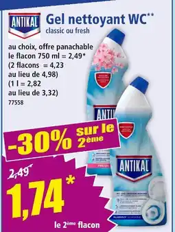 Norma Antikal Gel nettoyant WC offre