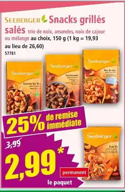 Norma SEEBERGER Snacks grillés salés offre