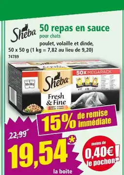 Norma Sheba 50 repas en sauce offre