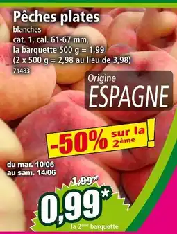 Norma Pêches plates offre