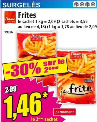 Norma Potato Master Frites offre