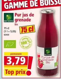 Norma Bio Sonne Pur jus de grenade offre