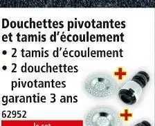Norma Casa Royale Douchettes pivotantes et tamis d'écoulement offre