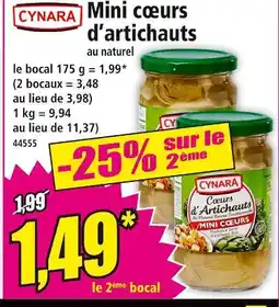 Norma Cynara Mini cœurs d’artichauts offre