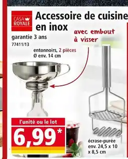 Norma CASA ROYALE Accessoire de cuisine en inox offre