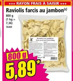 Norma Raviolis farcis au jambon offre