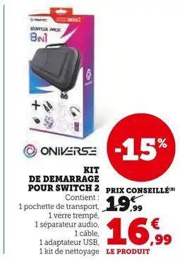 Hyper U ONIVERSE KIT DE DEMARRAGE POUR SWITCH 2 offre