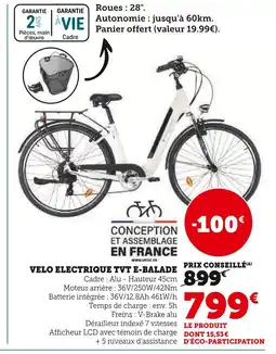 Hyper U TVT Velo electrique e-balade offre