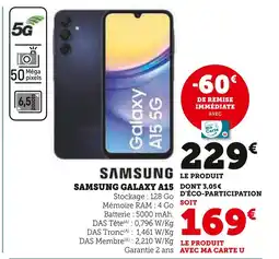 Hyper U SAMSUNG Galaxy a15 5g offre