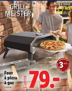 Lidl Grill Meister Four à pizza à gaz offre