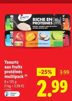 Lidl Envia Yaourts aux fruits protéinés multipack offre