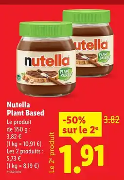 Lidl Nutella Nutella Plant Based offre