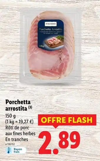 Lidl ITALIAMO Porchetta arrostita offre