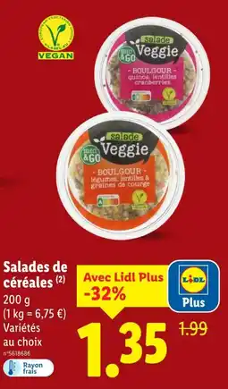 Lidl SELECT & GO Salades de céréales offre