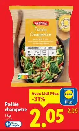 Lidl Freshona Poêlée champêtre offre