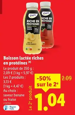 Lidl Envie Boisson lactée riches en protéines offre