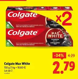 Colgate Max White Charbon Actif Gommage Minéral Doux