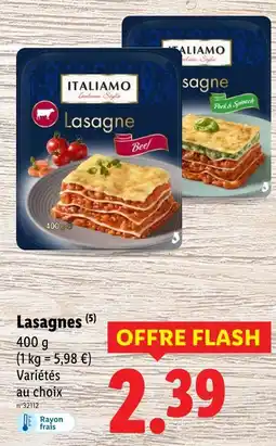 Lidl ITALIAMO Lasagne offre