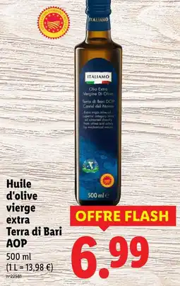 Lidl ITALIAMO Huile d'olive vierge extra Terra di Bari AOP offre