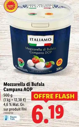 Lidl Italiamo Mozzarella di Bufala Campana AOP offre