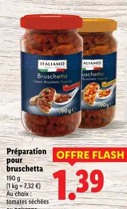 Lidl ITALIAMO Préparation pour bruschetta offre