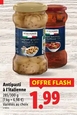 Lidl ITALIAMO Antipasti à l'italienne offre