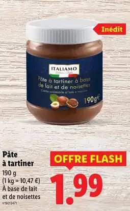 Lidl ITALIAMO Pâte à tartiner offre