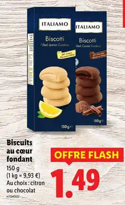 Lidl ITALIAMO Biscuits au cœur fondant offre