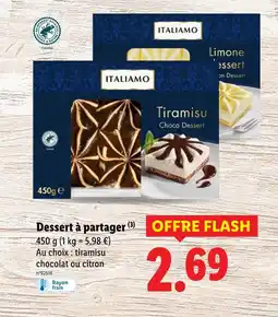 Lidl ITALIAMO Dessert à partager offre