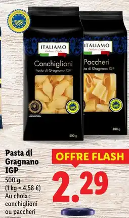 Lidl ITALIAMO Conchiglioni, Paccheri offre