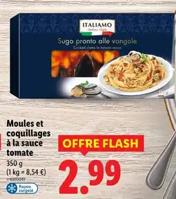 Lidl Italiamo Moules et coquillages à la sauce tomate offre
