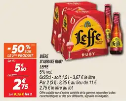 Netto Bière d'abbaye ruby leffe offre