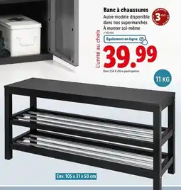 Lidl Livarno home Banc à chaussures offre