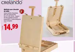 Lidl Crelando Mallette avec chevalet de table offre