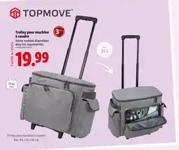 Lidl TOPMOVE Trolley pour machine à coudre offre