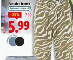 Lidl esmara Pantalon femme offre