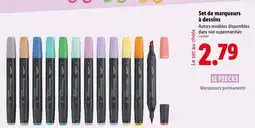Lidl Creativoo Set de marqueurs à dessins offre