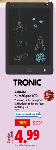 Lidl TRONIC Ardoise numérique LCD offre