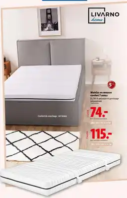 Lidl LIVARNO HOME Matelas en mousse confort 7 zones offre