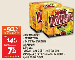 Netto Bière aromatisée à un spiritueux à base d'agave original desperados offre