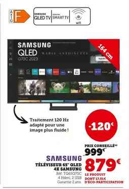 Super U SAMSUNG Téléviseur 65 qled 4k offre