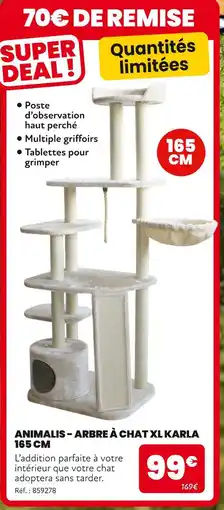 Animalis ANIMALIS Arbre à chat xl karla 165 cm offre