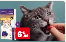 Animalis Feliway Snacks happy snack au poulet - 6x15g offre