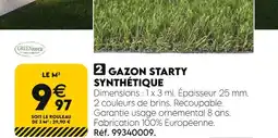 Tout faire matériaux GREENTOUCH Gazon Starty Synthétique offre