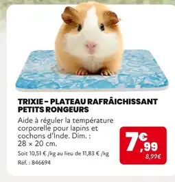 Animalis TRIXIE Plateau rafraîchissant petits rongeurs offre