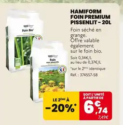 Animalis HAMIFORM Foin premium pissenlit – 20l offre