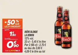 Netto Bière blonde la demon offre